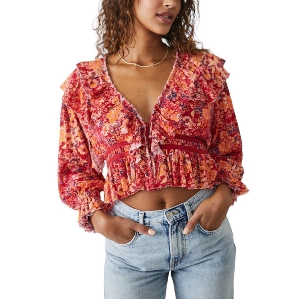 Free People | Ruffle Blouse NWT